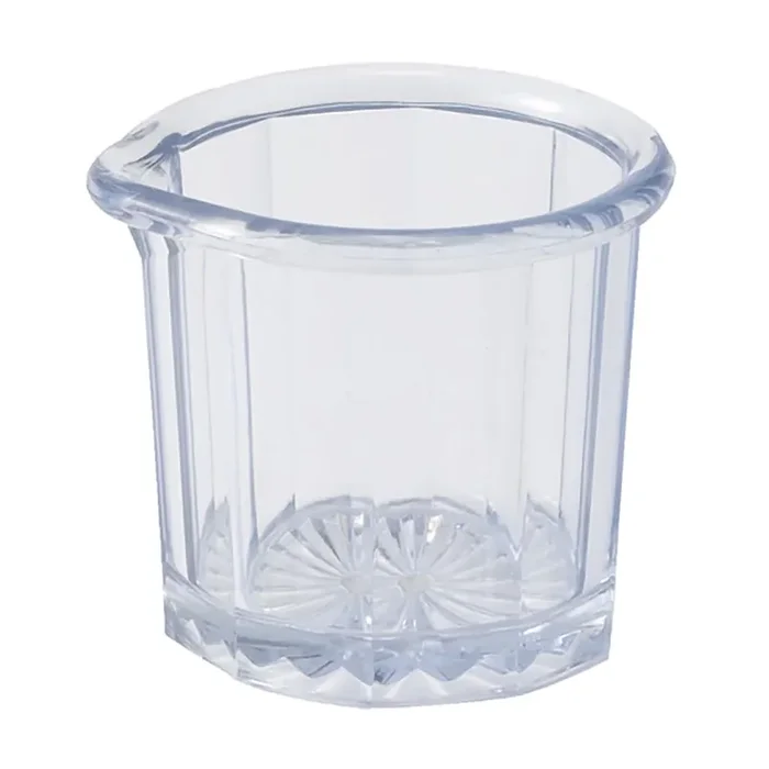 Winco PSN-2 Clear SAN 2 Ounce Syrup/Cream Pitcher – 24 / PK
