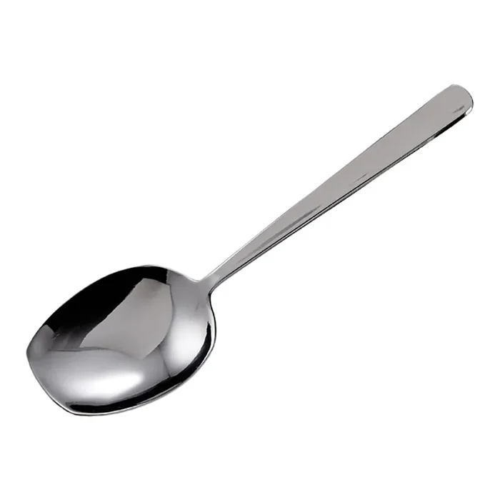 Winco SRS-8 Flat Edge S/S Solid 8.25″ Serving Spoon – Dozen