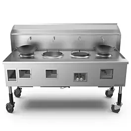 WOK6-LP Commercial 6 Ring Chinese Wok Range – Liquid Propane Gas