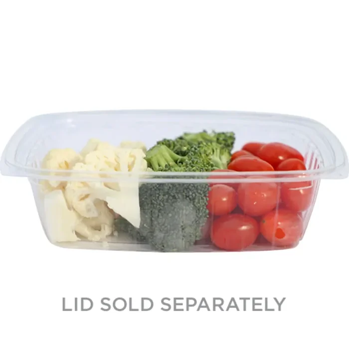 World Centric RD-CS-24 Rectangle 24 Ounce Deli Container – 600 / CS