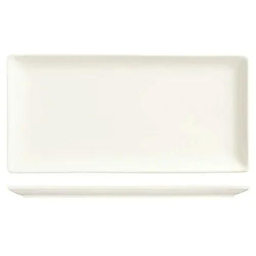 World® Tableware SL-26C Slate White 12 x 8 Coupe Platter – 12/ CS
