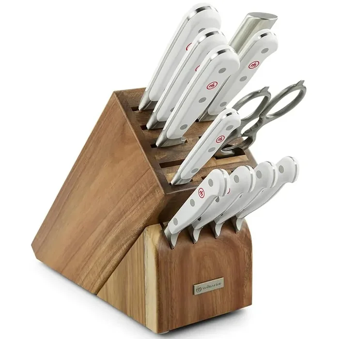 Wusthof Classic 12-Piece Knife Block Set – White
