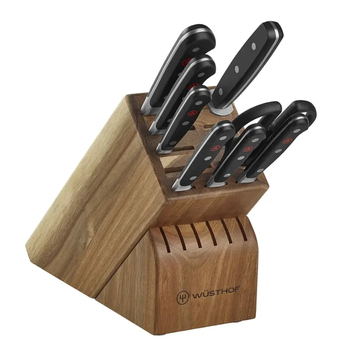 Wusthof Classic 9-Piece Knife Block Set – Acacia