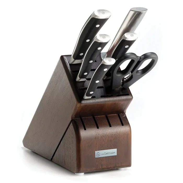 Wusthof Classic Ikon 7-Piece Block Set – Walnut
