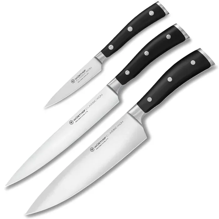 Wusthof Classic Ikon Three Piece Chef‘s Set