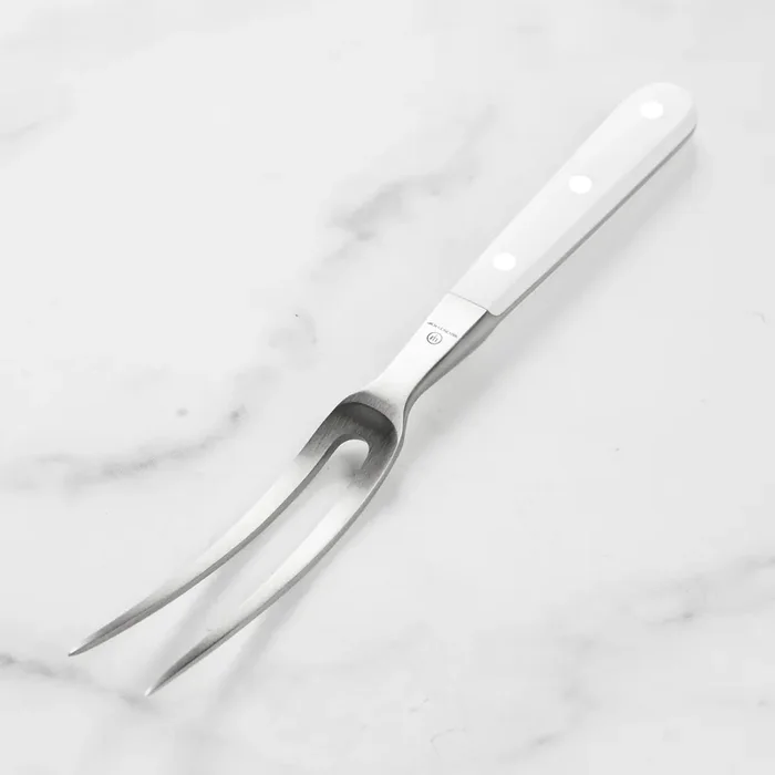 Wusthof Classic White 6″ Curved Carving Fork