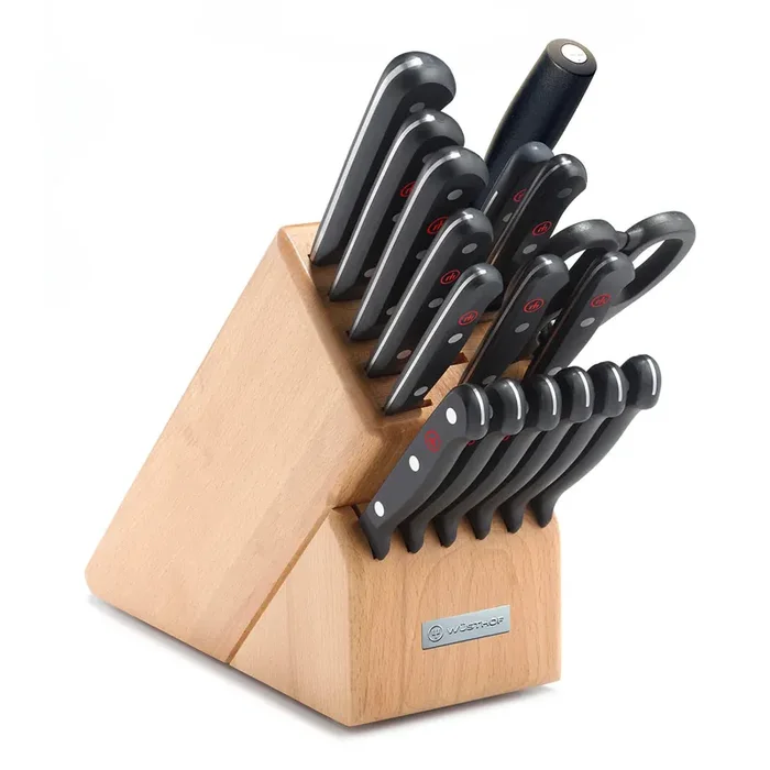 Wusthof Gourmet 18-Piece Promo Block Set, Beech