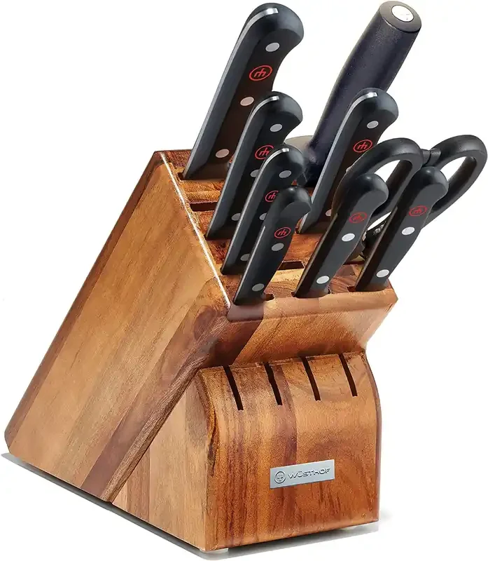 Wusthof Gourmet – 10 Pc. Knife Block Set, Acacia