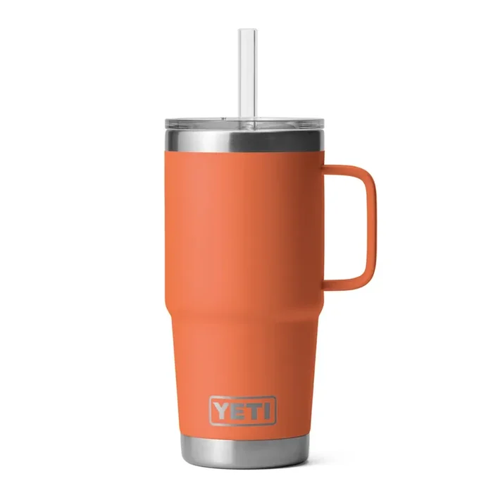 Yeti 25 Ounce Rambler Mug with Straw Lid – High Desert Clay