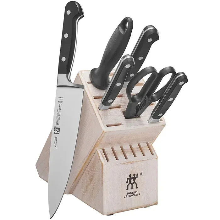 Zwilling J.A. Henckels Professional S 7-Piece Knife Block Set – Rustic White