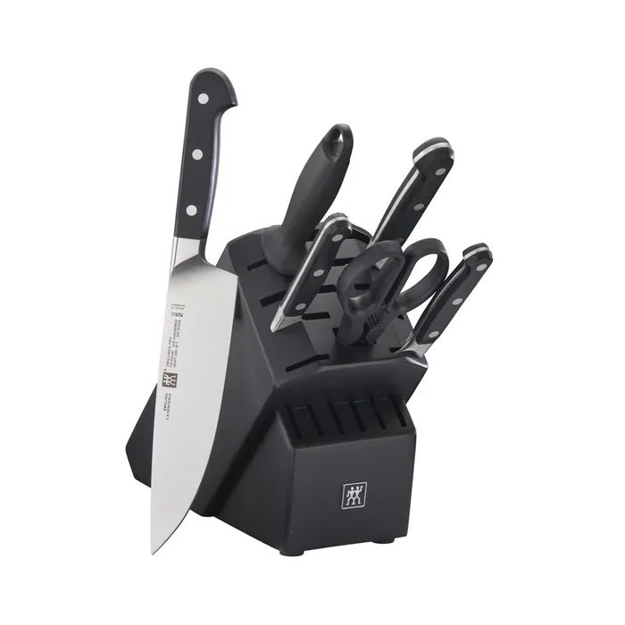 ZWILLING Pro 7-pc, Knife block set, black matte
