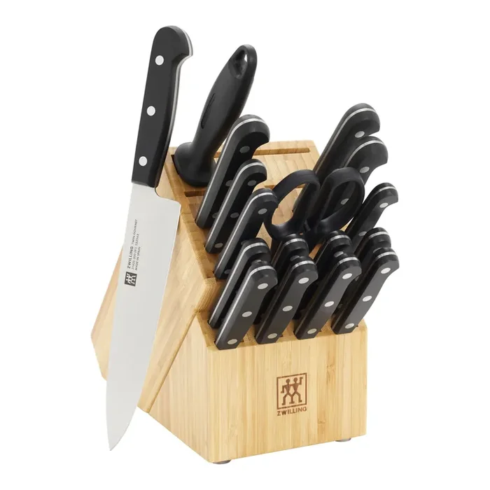 ZWILLING TWIN Gourmet 18-pc, Knife block set, natural