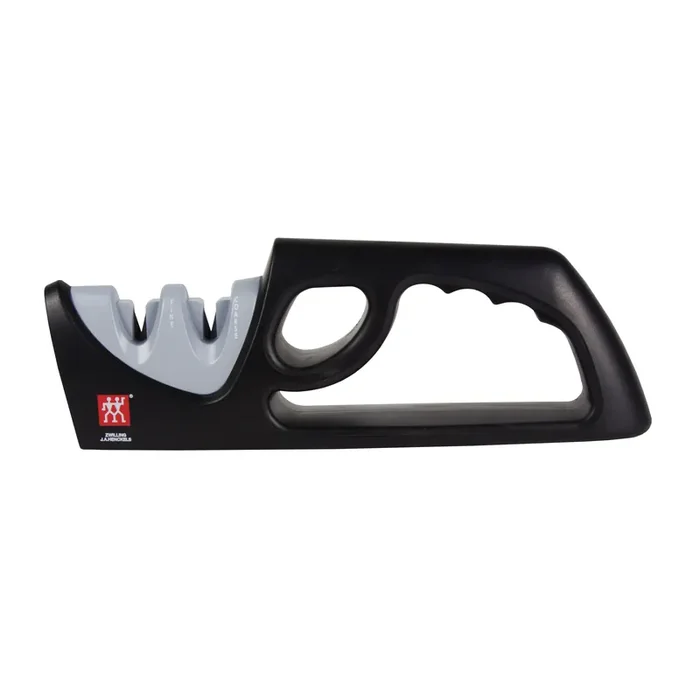 ZWILLING TWO-STAGE PULL-THROUGH SHARPENER-GRAY