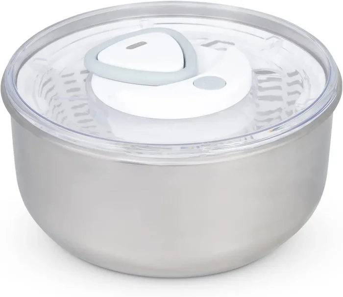 Zyliss Easy Spin Salad Spinner – Stainless Steel